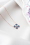Heliophilia Silver Collar de Plata de Ley 925 con Baño de Oro Rosa y Circón
